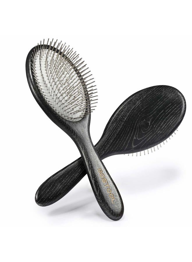 BESTOOL Hair Brush, Paddle Detangler Brush with Metal Bristles for Women/Men/Kids Detangling & Massaging, Anti Static, Best for All Hair Types Wet & Dry DailyUse - Image 1