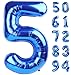 IWERP Navy Blue 5 Balloon Number Balloon 40 Inch Blue Party Supplies 5th Birthday Balloon Decorations 5 Number Balloons Number 5 Balloon - Image 2