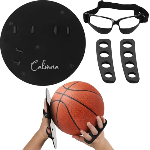 Calvana Basketball Shooting Off Hand Trainer Kit for Both Handed Shooters - Includes Dribbling Goggles - Enhances Shooting Accuracy and Ball Handling - Image 1