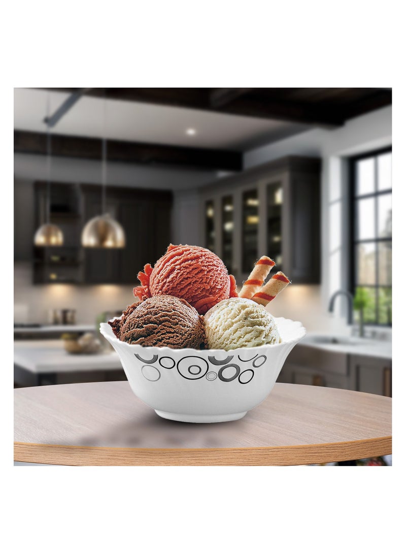 لاوبالا طقم عشاء LaOpala Classic 38 قطعة من المواد الزجاجية، مجموعة عشاء Misty Drops، آمنة للاستخدام في الميكروويف وآمنة للاستخدام في غسالة الأطباق، أوعية خفيفة الوزن وأكواب وأطباق قابلة لإعادة الاستخدام - Image 5