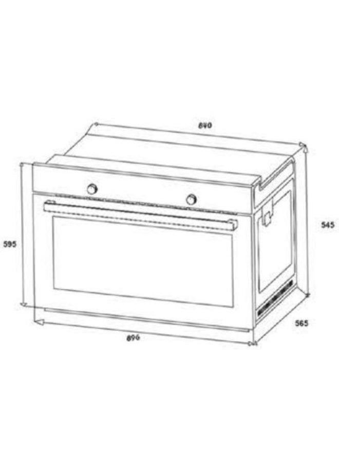 فرانك فرن فرانكي بلت إن، 90 سم، غاز، ستانلس ستيل، 97 لتر ، FMXO 52 G XS - Image 2