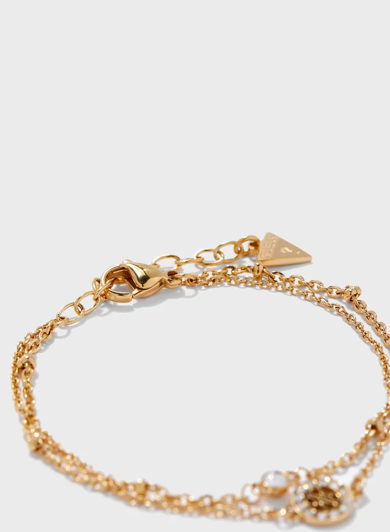GUESS Crystal Charm Bracelet