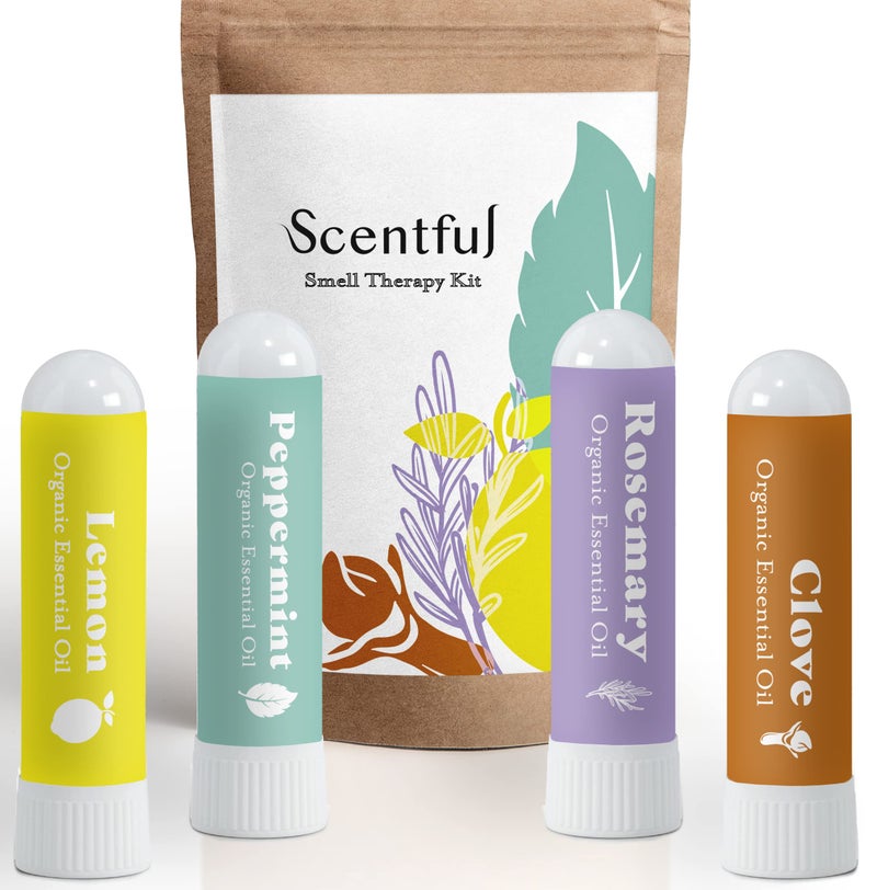 Scentful Smell Training Kit, Smell Retraining Therapy, Restore Sense of Smell and Taste, Made in The USA with 4 Organic Essential Oils - Image 1