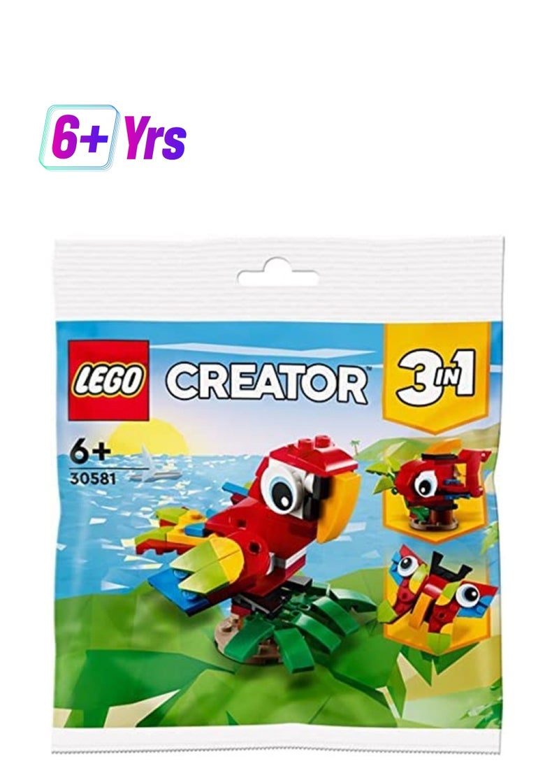 LEGO - طقم بناء الببغاء الاستوائي 3 في 1 مكون من 66 قطعة 30581 - Image 1