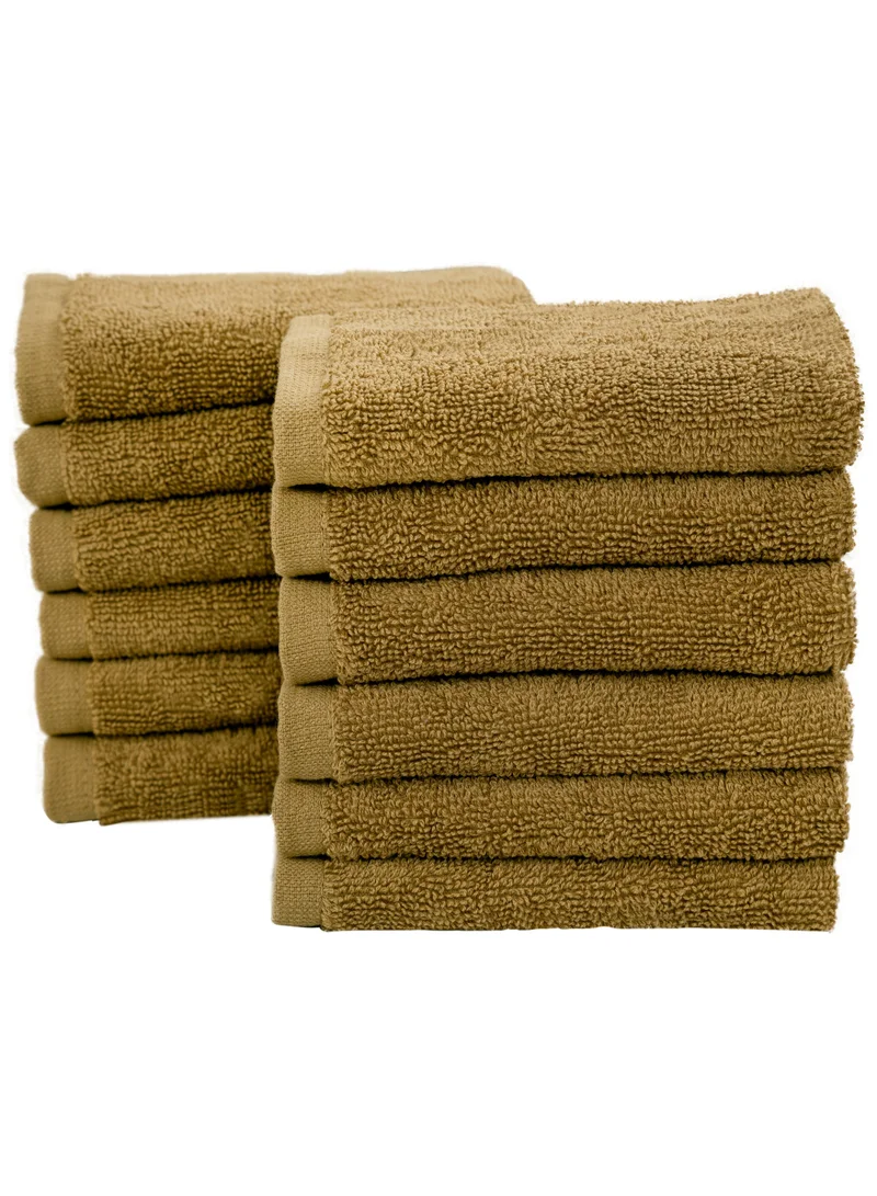 Bliss Casa Bliss Casa 100% Combed Cotton Washcloths (12 Pack, 30 x 30 CM) - 500 GSM Washcloth, Face towel Set Highly Absorbent Quick Dry and Soft Towels