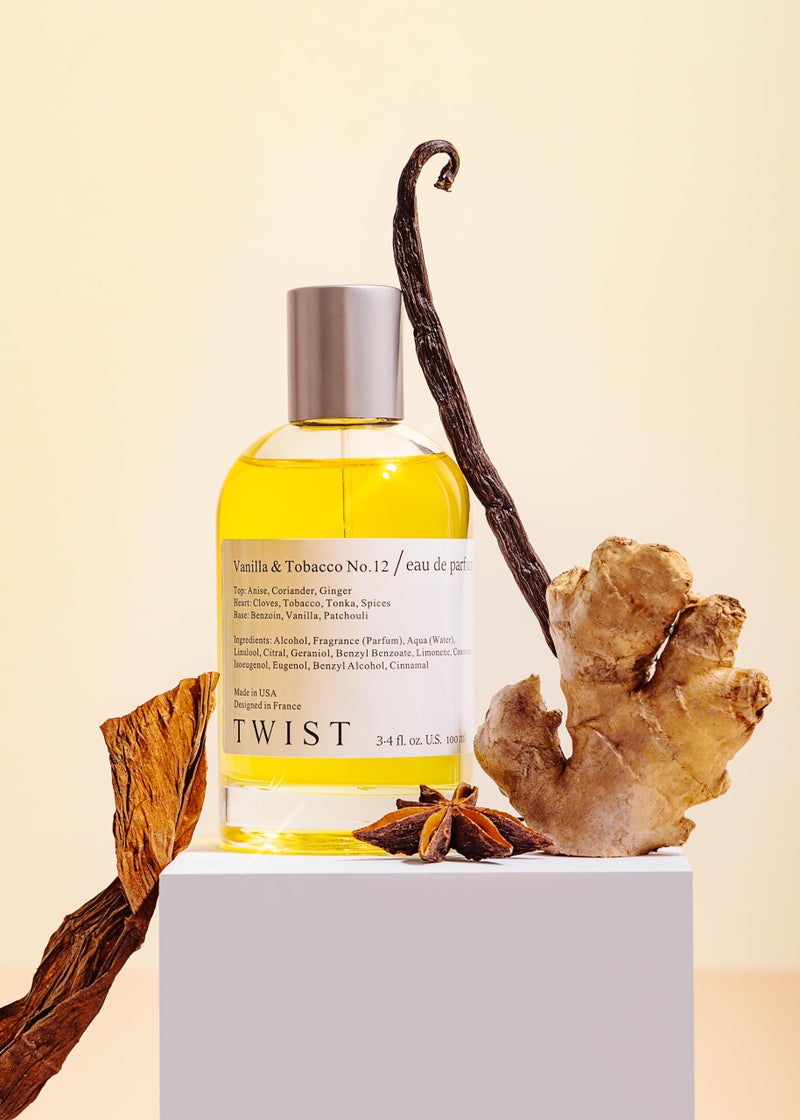 Twist - Vanilla & Tobacco No. 12 - Eau De Parfum Inspired by T. Ford Tobacco Vanille, Long-Lasting Perfume for Women & Men, Paraben Free, Vegan, Clean Ingredients, Unisex - 100 ml | 3.4 fl. oz. - Image 5