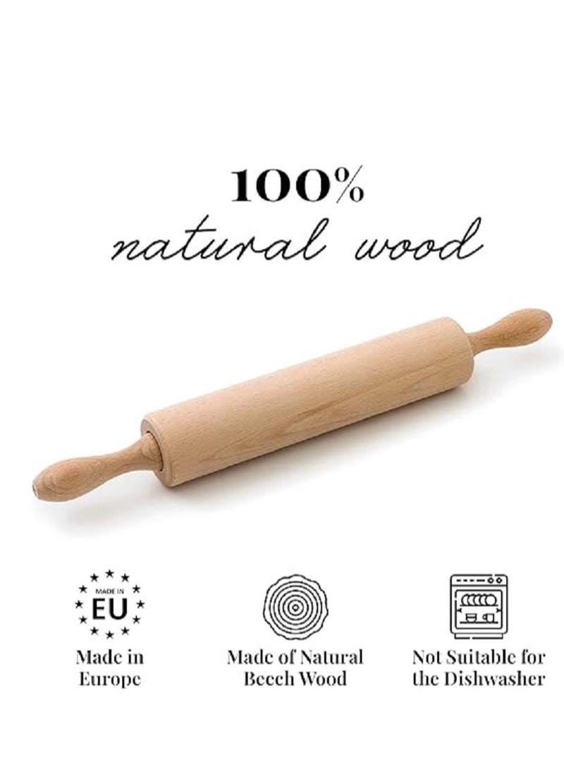 Professional beech wood rolling pin - Image 2