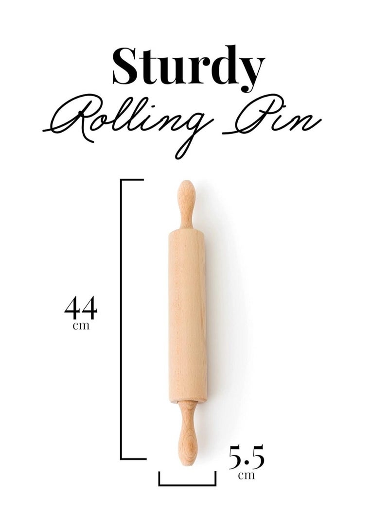 Professional beech wood rolling pin - Image 3