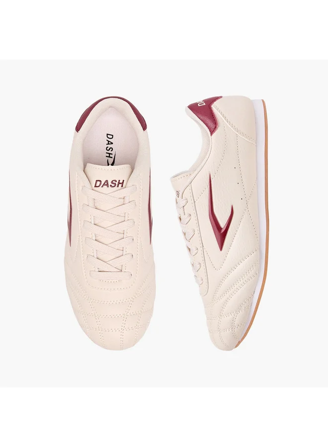 Dash Women Stitch Detail Sneakers with Lace-Up Closure