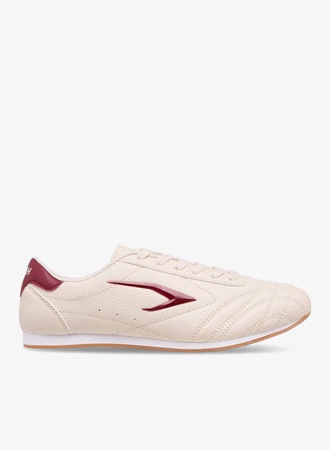 Women Stitch Detail Sneakers with Lace-Up Closure