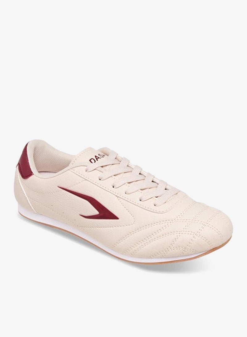 Dash Women Stitch Detail Sneakers with Lace-Up Closure - Image 2