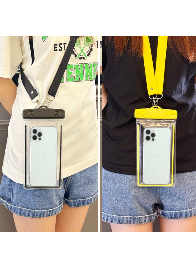 general Casual Outdoor Mobile Phone Waterproof Bag Protective Cover With Touch Screen Crossbody Lanyard Swimming Diving Water Universal-Color:White String Style - Image 3