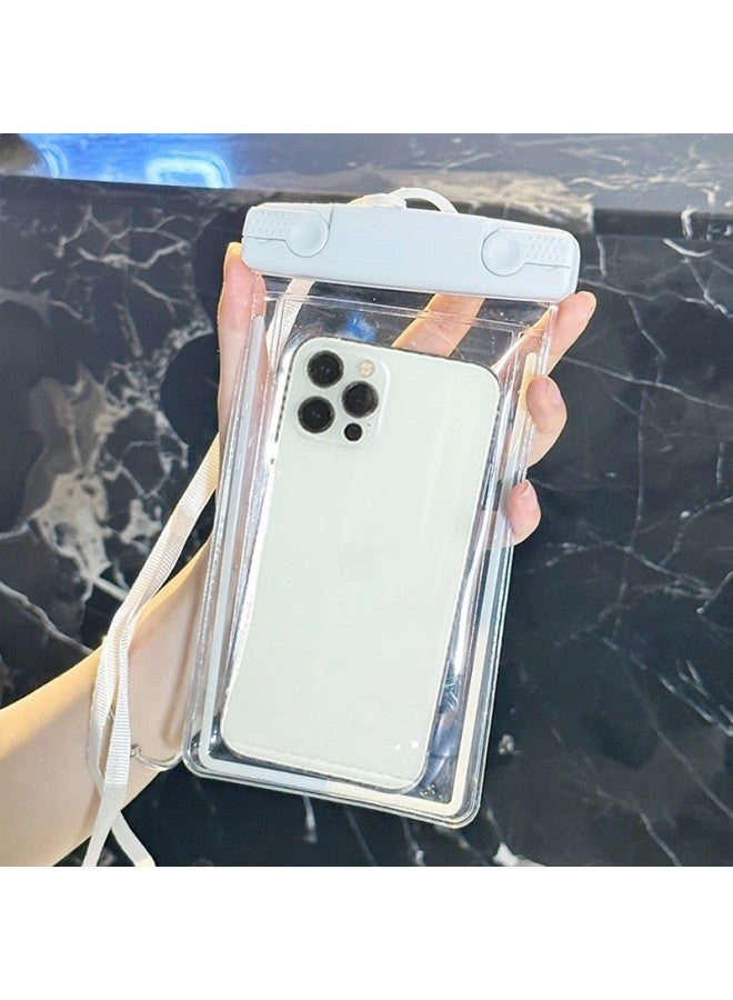 general Casual Outdoor Mobile Phone Waterproof Bag Protective Cover With Touch Screen Crossbody Lanyard Swimming Diving Water Universal-Color:White String Style - Image 5