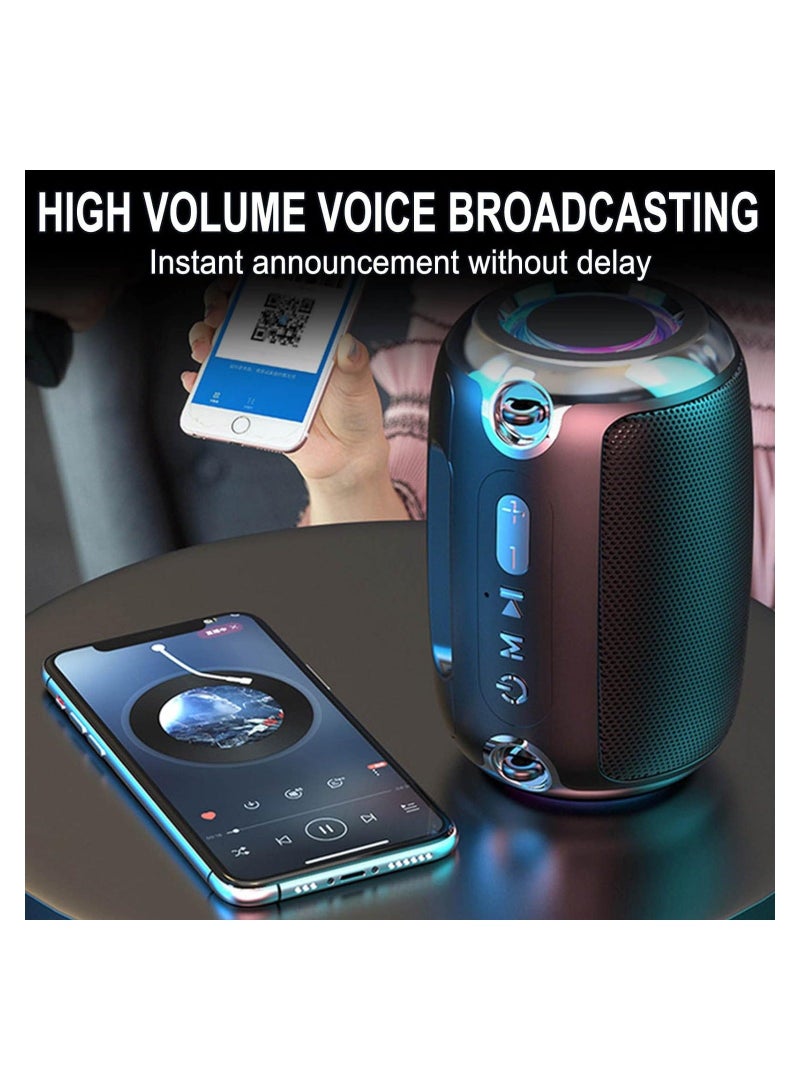 Bluetooth Speakers, Portable Wireless Speaker with Stereo Sound, 12 Hours of Playtime, Portable Speaker for Party Beach Camping, Subwoofer Surround Sound HiFi Party Speaker/2330 (Black) - Image 3