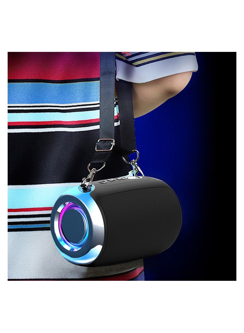 Bluetooth Speakers, Portable Wireless Speaker with Stereo Sound, 12 Hours of Playtime, Portable Speaker for Party Beach Camping, Subwoofer Surround Sound HiFi Party Speaker/2330 (Black) - Image 5