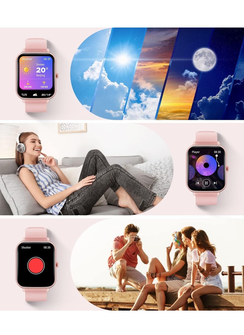 Generic - 1.83-inch Smartwatch with Answer/Make Calls, Fitness Tracker Heart Rate Monitor, Sleep Monitor, Step Counter with 21 Sports Modes, IP68 Waterproof Smart Watch for Android/iPhones - Image 1