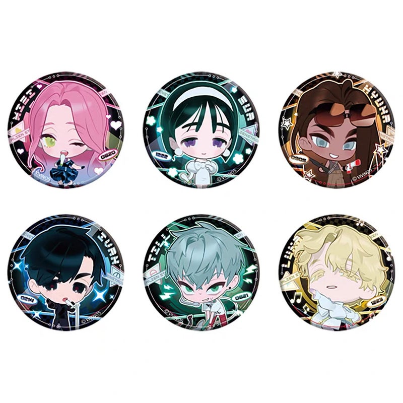 [Genuine Official Valley] Cute Animation Second-Dimensional Whispering Blue Prison Fifth-Class Blind Box Blind Chest Badge - Image 1