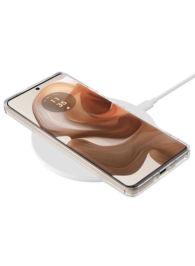 اس-توب جراب لهاتف Motorola Edge 50 Ultra MagSafe جراب هاتف شفاف من الأكريليك PC الهجين TPU - Image 3