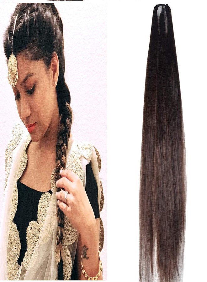 BLUSHIA Beautiful Hair Parandi Choti Extension For Hair Styling For Girls And Women In Brown Color - Image 2