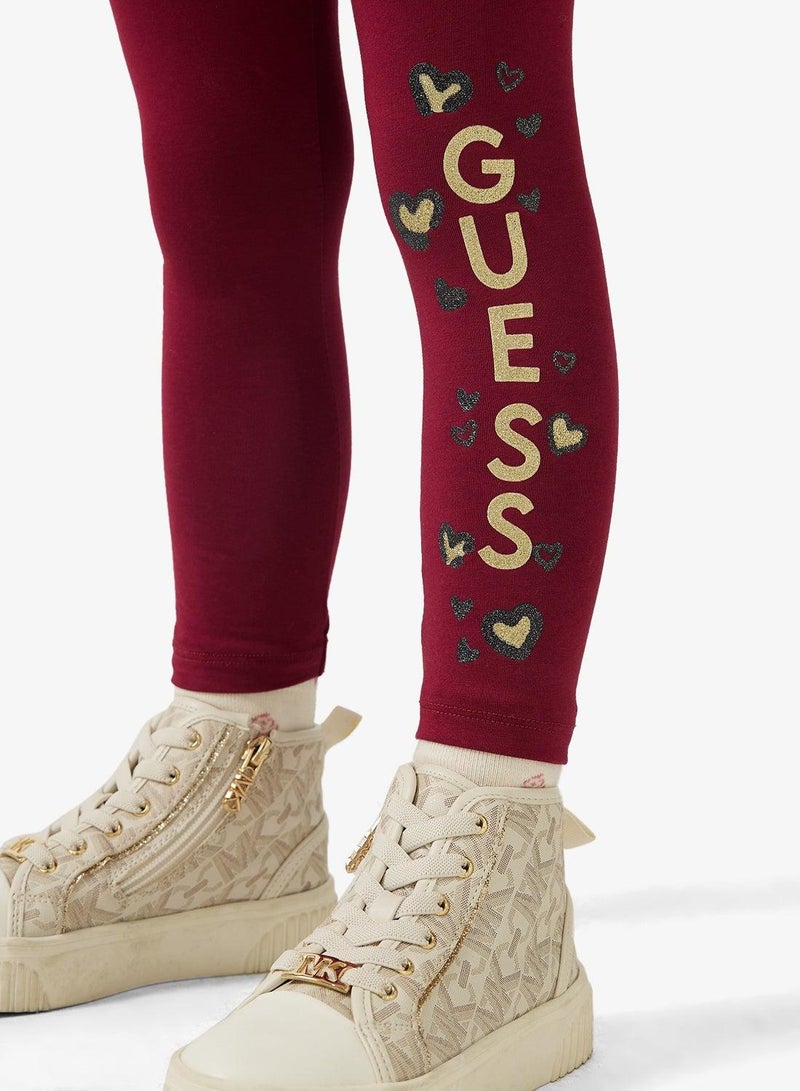 GUESS Kids Printed Leggings - Image 4