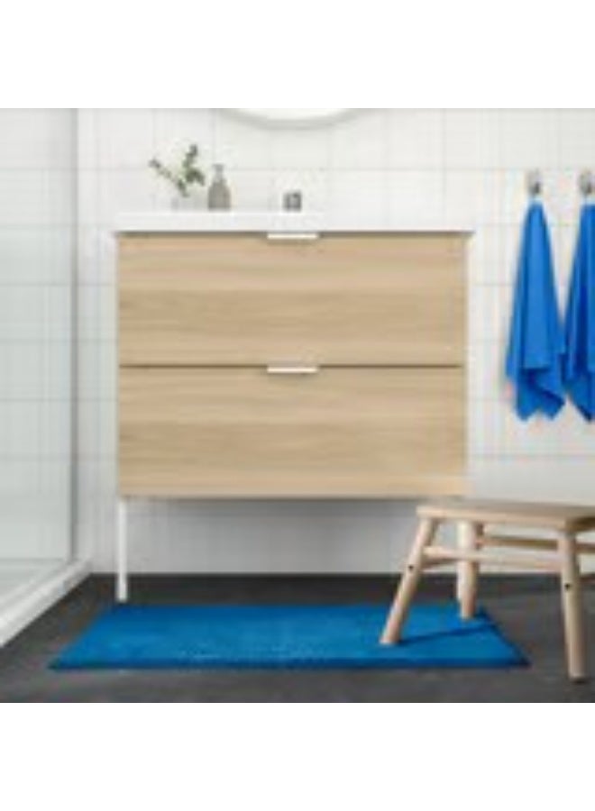 Toftbo Bath mat bright blue 50x80 cm - Image 4