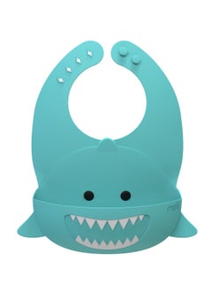 melii Meli Silicone Bib - Blue Shark  - Image 1