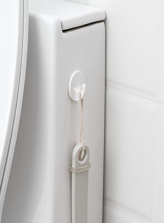 ccHuDE 12 Pcs Self Adhesive Plastic Hooks Stick on Wall Hooks White Sticky Removable Hooks Small Hanging Hooks for Bathroom Kitchen - Image 4