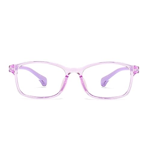 Fantiace Kids Eyeglasses Frame Children Eyewear Student Glasses Clear Lens Girl (purple) - Image 2