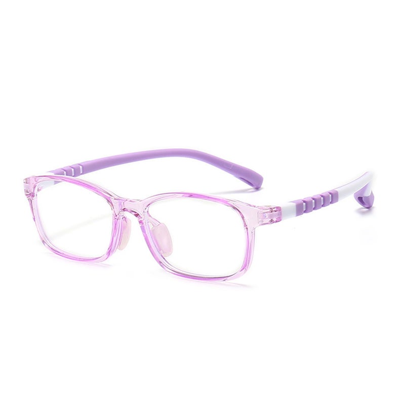 Fantiace Kids Eyeglasses Frame Children Eyewear Student Glasses Clear Lens Girl (purple) - Image 4