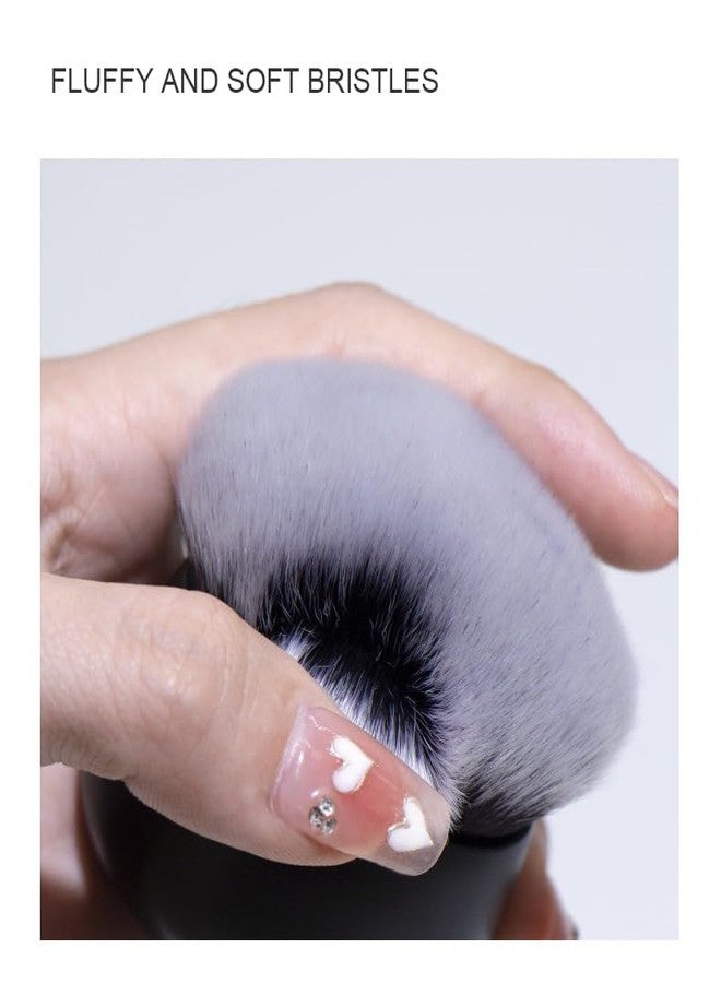 COSHINE Oval Ultra-Soft Foundation Kabuki Brush-Dense Bristiles Makeup Brushes, for Face&Body Powder, Cream, Self-Tanner Application - Image 4