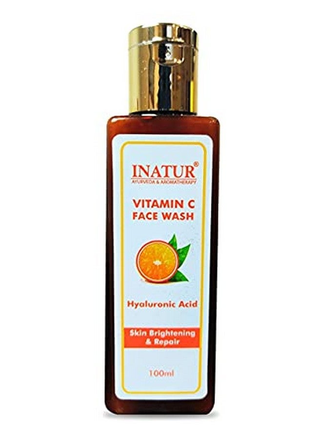 INATUR Vitamin C Face Wash Skin Repair & Brightening 100 Ml ; For Skin Hydration And Hyperpigmentation ; Free From Paraben Sulphates Silicones And Artificial Chemicals - Image 1