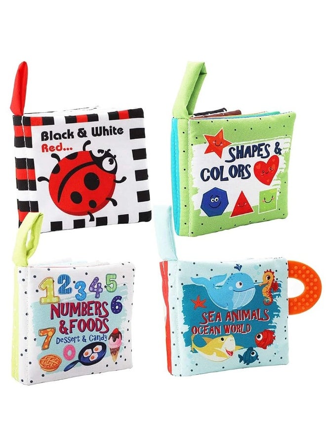 Bebe Mondo - Baby Books 0-6 Months,Baby Toys 6 to 12 months,Cloth Crinkle Books For Babies,Infants,Toddler Toys 2 Year Old Boy Girl Shower Gifts, Christmas Stocking Stuffers, Early Learning Sensory Toys 2 3 Year - Image 1
