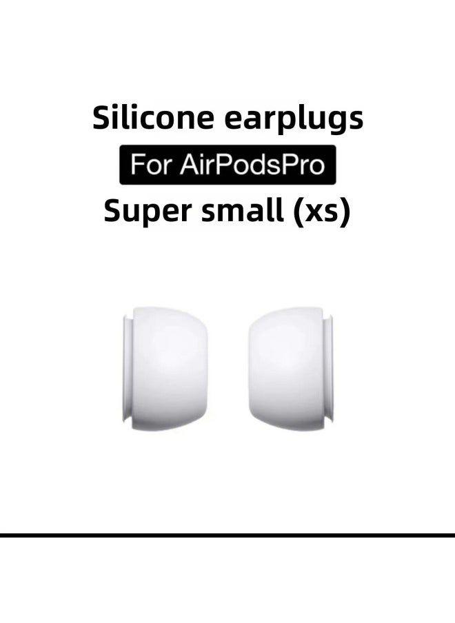 Generic Silicone Ear Caps For Airpods Pro 2 Wireless Bluetooth Earphone Capsule Replacement Case Suitable For 3rd Generation For Apple-Specifications:Add Small Size XS Code A Pair Of 2  - Image 1