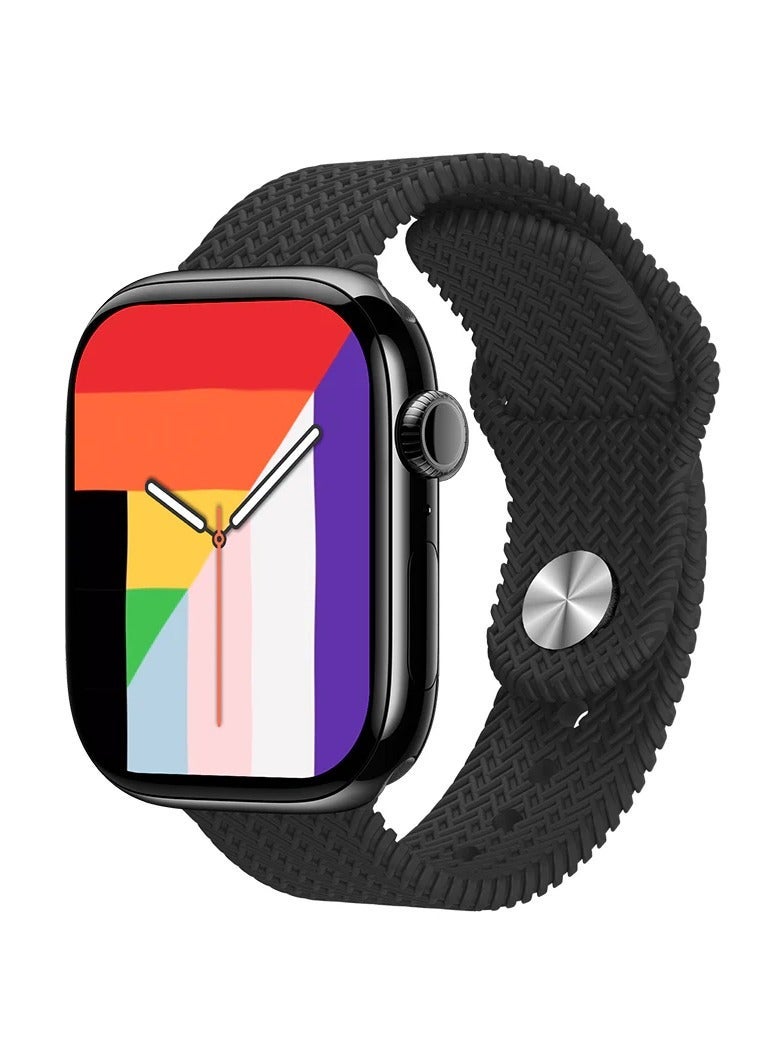 HK11 Pro Max Smartwatch with Call & Message Alerts Fitness & Activity Tracker with Heart Rate Monitor Sports Modes Long Battery Life Compatible with Android & iOS - Image 1