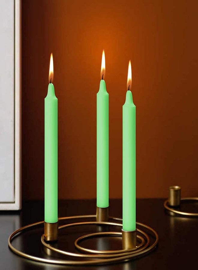 ASIDEA Stick Candles for Diwali Decoration, Birthday, Festival, Celebration (Green-Blue) - Image 5