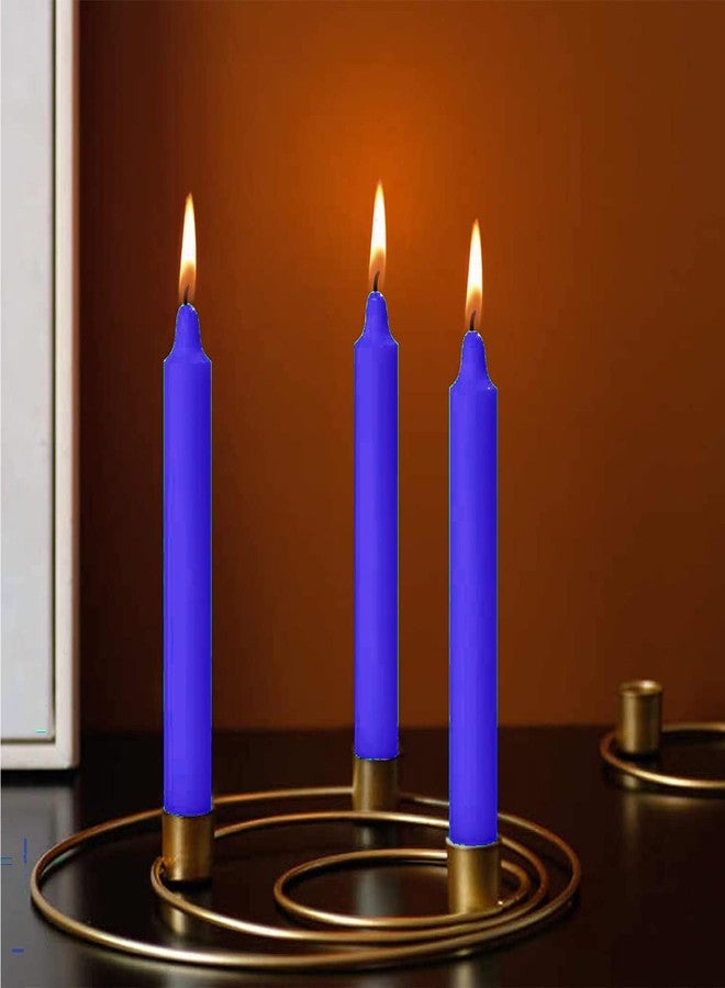 ASIDEA Stick Candles for Diwali Decoration, Birthday, Festival, Celebration (Green-Blue) - Image 4