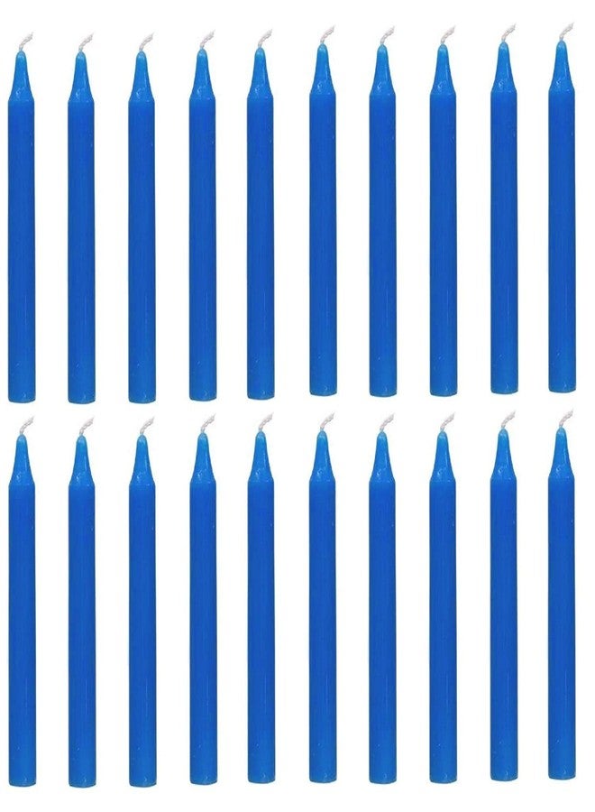 ASIDEA Stick Candles for Diwali Decoration, Birthday, Festival, Celebration (Green-Blue) - Image 2
