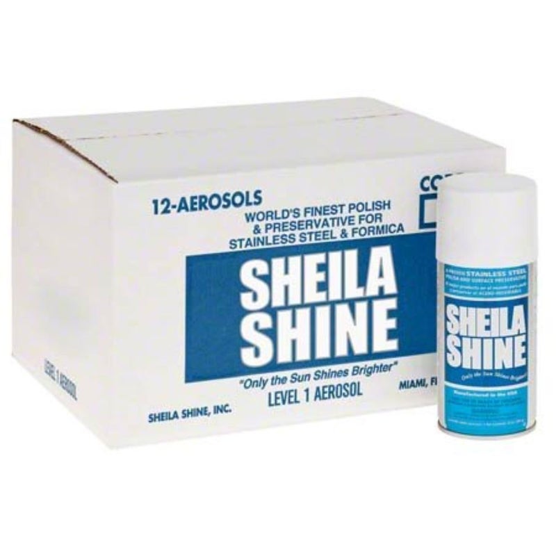 Sheila Shine Stainless Steel Polish & Cleaner | 12 x 10 oz Aerosol Spray Can| Protects Appliances from Fingerprints and Grease Marks | Residue & Streak Free |10 Oz Aerosol Can | Pack of 12 - Image 1