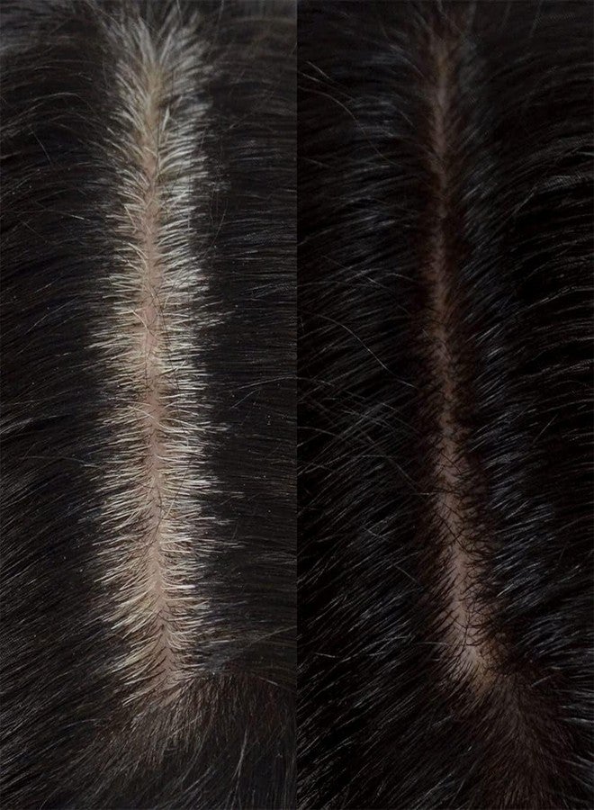 CREDOXO Hair & Skin Clinics No Grey Root Touch Up Powder | Hair Concealer For Grey Hair | Instant Root Cover Up Hair Color | Black 4 gm - Image 5