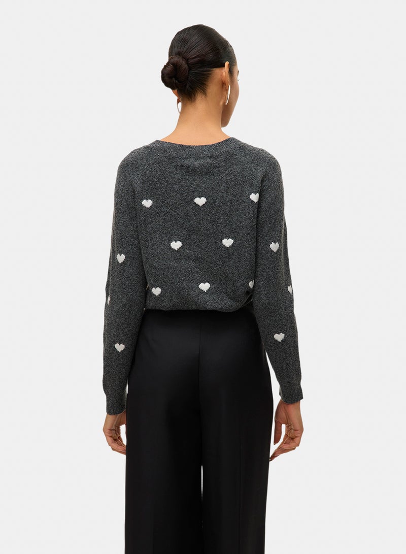 VERO MODA Vmdoffy Intarsia Ls O-Nck Pullov Ga Noos - Image 2