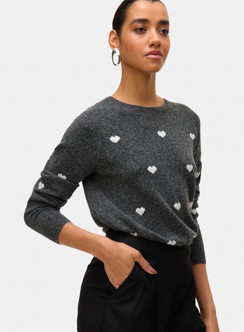 VERO MODA Vmdoffy Intarsia Ls O-Nck Pullov Ga Noos - Image 4
