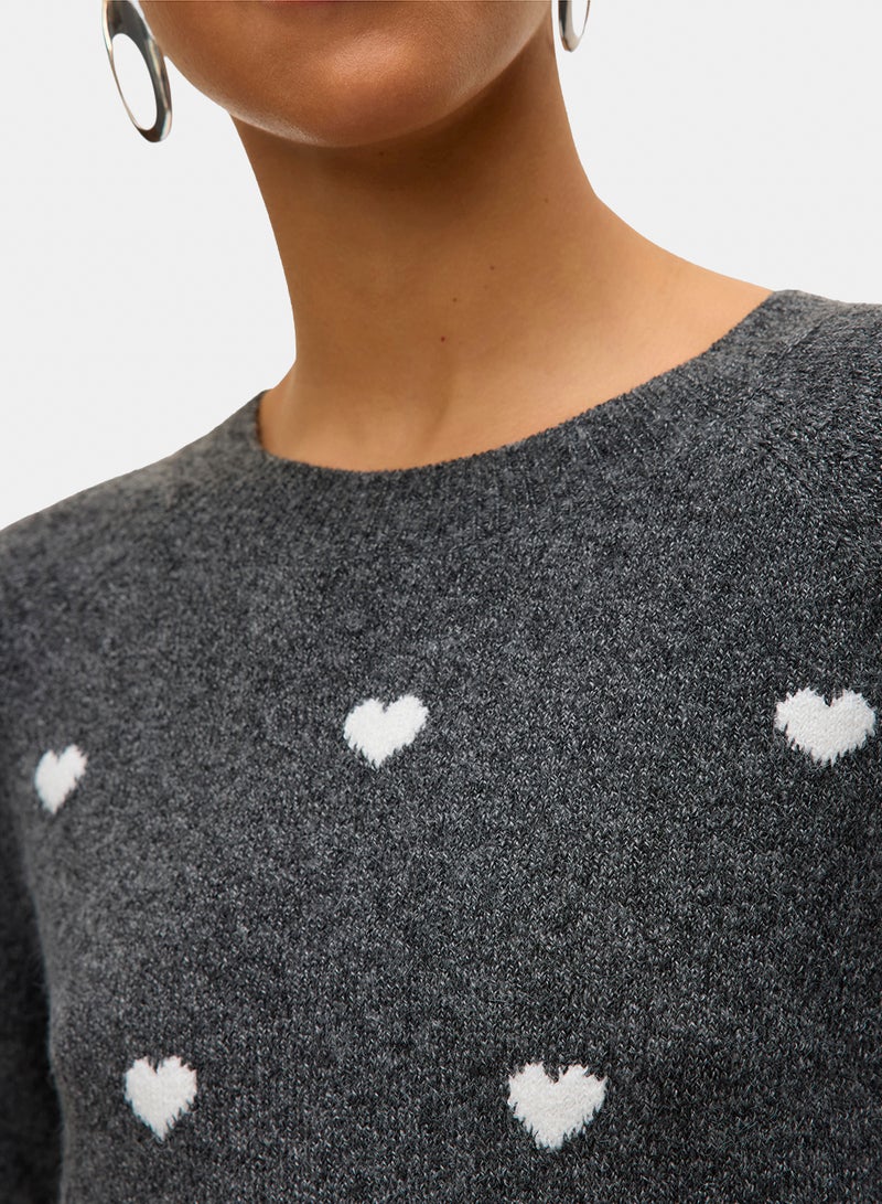 VERO MODA Vmdoffy Intarsia Ls O-Nck Pullov Ga Noos - Image 5