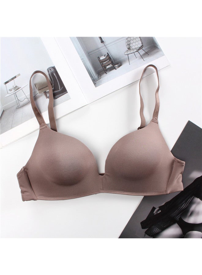 Style Thin Seamless Underwear For Women With Small Busts, Push-up, Wireless, Comfortable, Breathable Triangle Cup Bra For Women