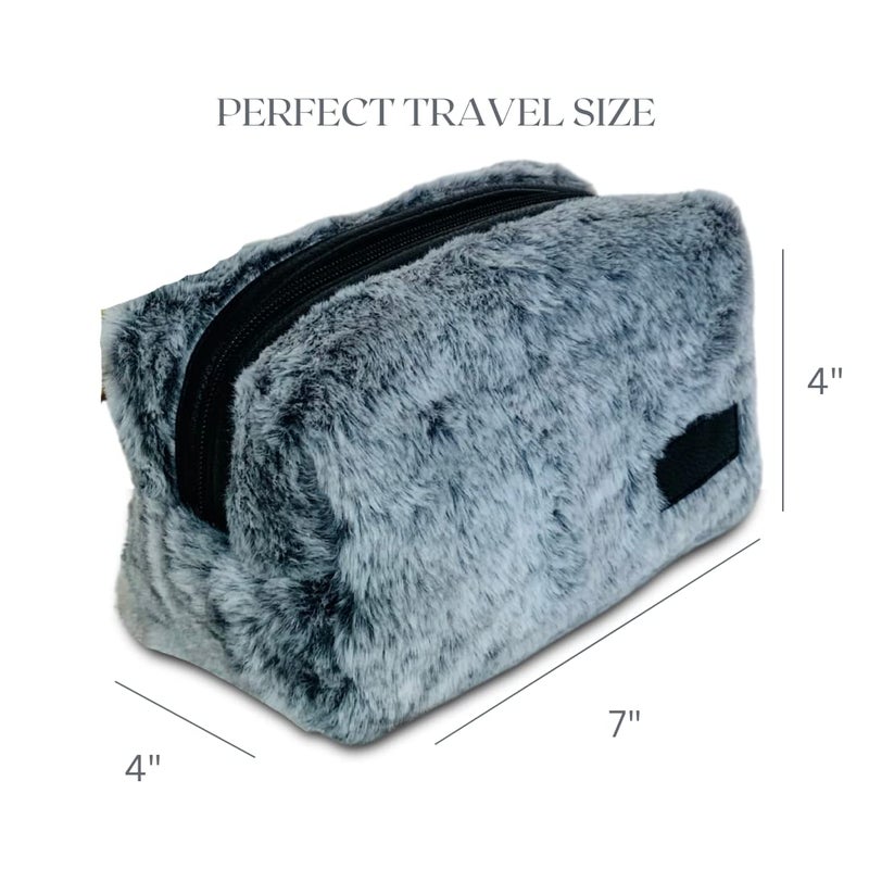 STRUTT Toiletry Bag for Women, Makeup Pouch, Waterproof Cosmetic Case, Makeup Pouch Bag, Travel Organizer Kit (Grey) - Image 2