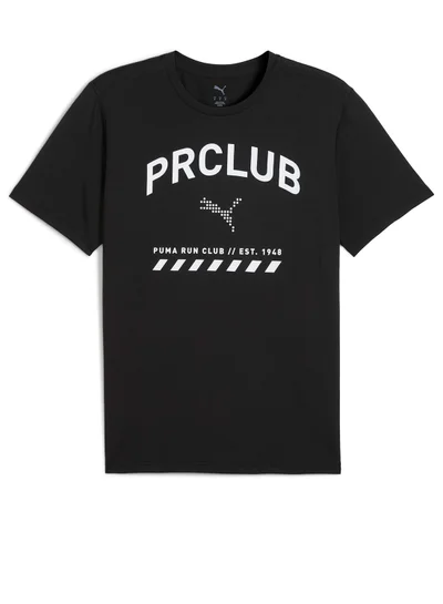 بوما تيشيرت شبكي بطبعة Run Club