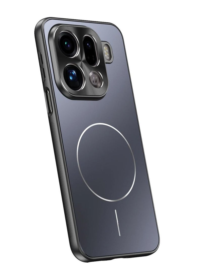 general Case Compatible with OPPO Find X9 Pro 2025, Metal Matte Case [Compatible with Mag-Safe], Camera Lens Protection Shockproof Slim Phone Case Cover