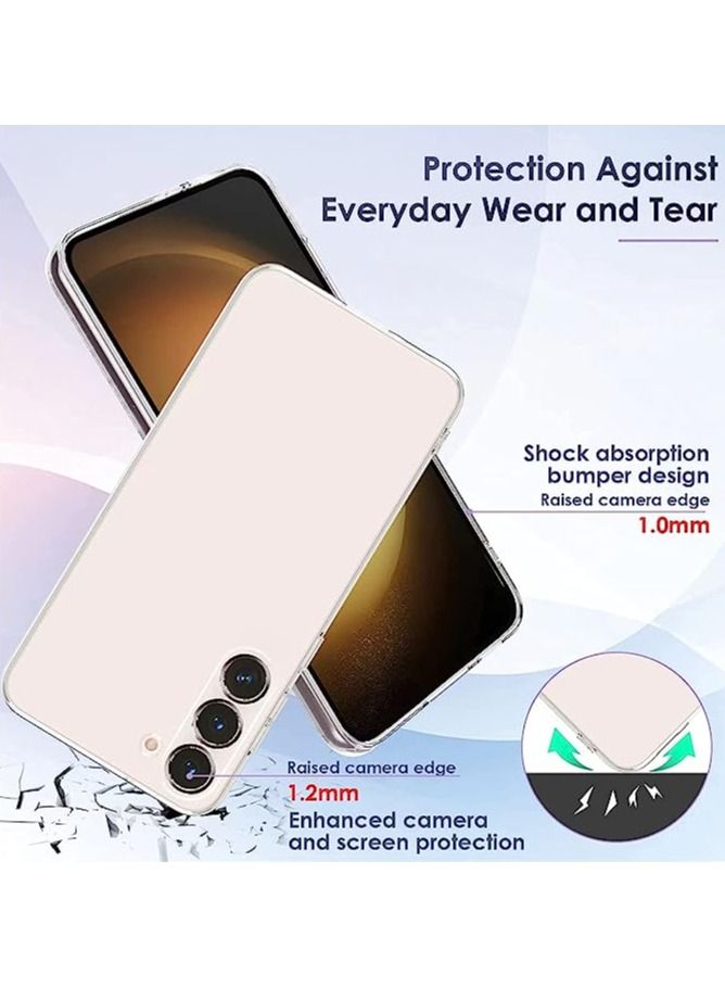 Samsung Galaxy S23 Plus Clear Case Soft Flexible Silicone TPU Shockproof Transparent Rubber Back Cover Compatible for Samsung Galaxy S23 Plus - Image 2