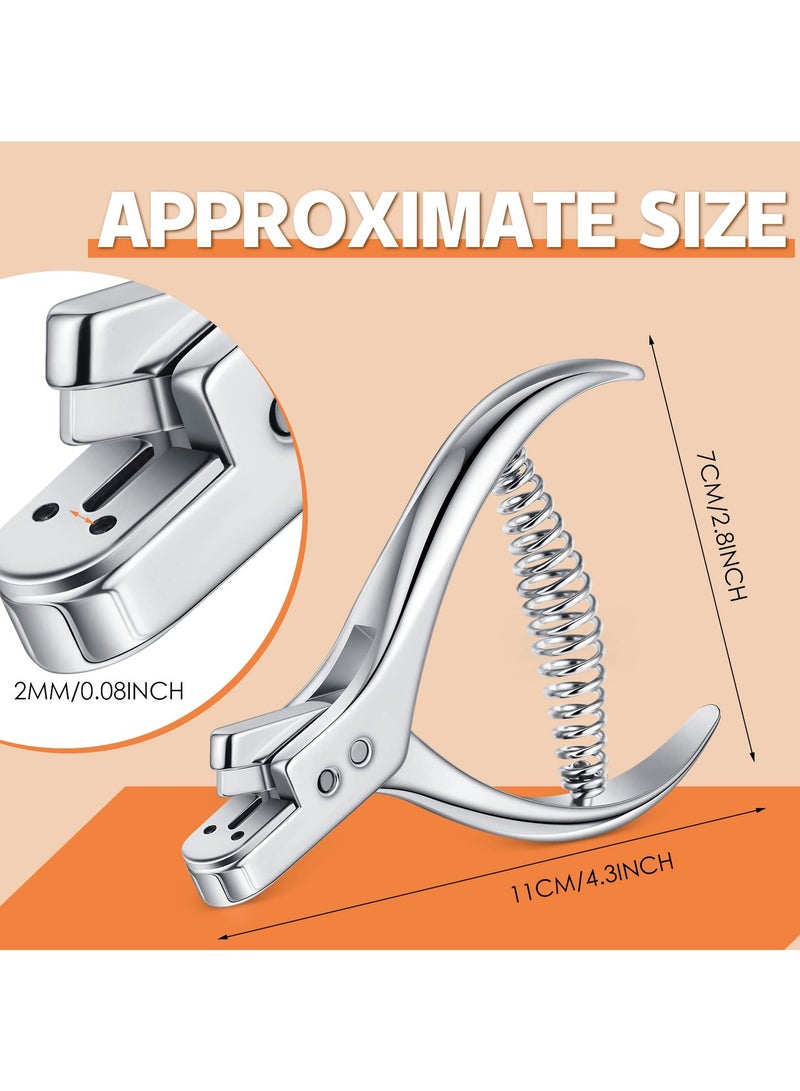 Zikra 2 Pcs Pattern Notchers, Stainless Steel Universal Pattern Notcher Pattern Punch Tool, Tailor Sewing Pattern Pliers Tailor Proofing Pliers, Pattern Making Tool for Cloth Fabric DIY Crafts - Image 2