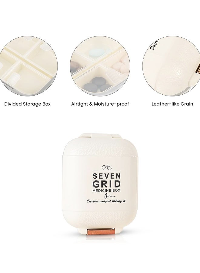 7 Grids Travel Pill Organizer Box Portable Medicine Case Pocket Daily Pharmacy Container for Fish Oil Supplement Storage - Image 3