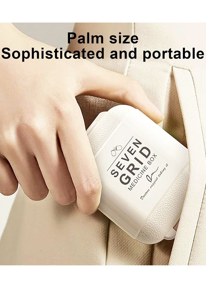 7 Grids Travel Pill Organizer Box Portable Medicine Case Pocket Daily Pharmacy Container for Fish Oil Supplement Storage - Image 4